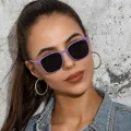 ZEBF-Vintage Square Women Sunglasses Luxury Brand Designer Trend Men Mirror Sun Glasses Retro Female Shades Zonnebril Dames UV400. 