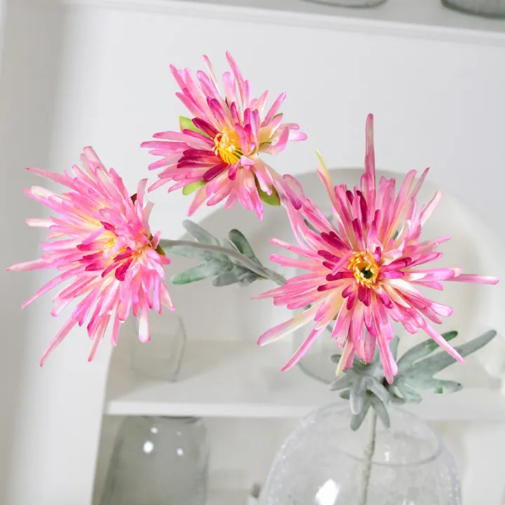 Artificial%20Crab%20Claw%20Chrysanthemum%20Stem%20Flocking%20Needle%20Lily%20Wedding%20Decor%20Home%20Garden%20Ornament%20-%20Image%204