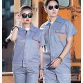 Short Sleeve Worker Factory / Men's and Women's Auto Repair Suit / Thin Wear-Resistant / Pants Labor Protection Clothing Top Summer / Work Clothes. 