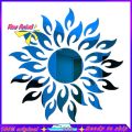 Wall Sticker Sunflower Shape Home Decor Acrylic Decorating 3D Mirror Background Ornaments for Living Room. 