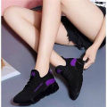 Korean rubber shoes cloth shoes thickened soles ladies laces comfortable lightweight sneakers. 