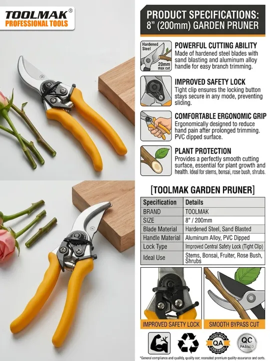 Pruning%20Garden%20Shears%20Professional%208%20inch%20Aluminum%20Alloy%20Premium%20Plant%20Scissors%20Secateurs%20with%20Ergonomic%20Handle,%20Bypass%20Hand%20Pruners%20Branch%20Gardening%20Clippers%20for%20Plants%20-%20Toolmak%20-%20Image%203