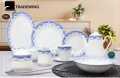 TRADEWING Glass Dinner Set Opal Glassware 47 Pcs Dining Set. 