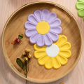 Coasters Placemat Cute Daisy Coaster Bowl Pad Tea Coaster Bar Cup Mat Silicone Coaster Cup Mat Creativity Coaster. 