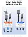 ORICO M.2 NVMe SATA SSD Enclosure Tool-Free USB External 10Gbps M.2 NVMe to USB Adapter Support UASP for PCIe NVMe and SATA SSD. 