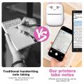 Mini 58mm Portable Thermal Printer Cat Shapes Wireless Photo Label Memo Wrong Question Printing With USB Cable Portable Printer. 