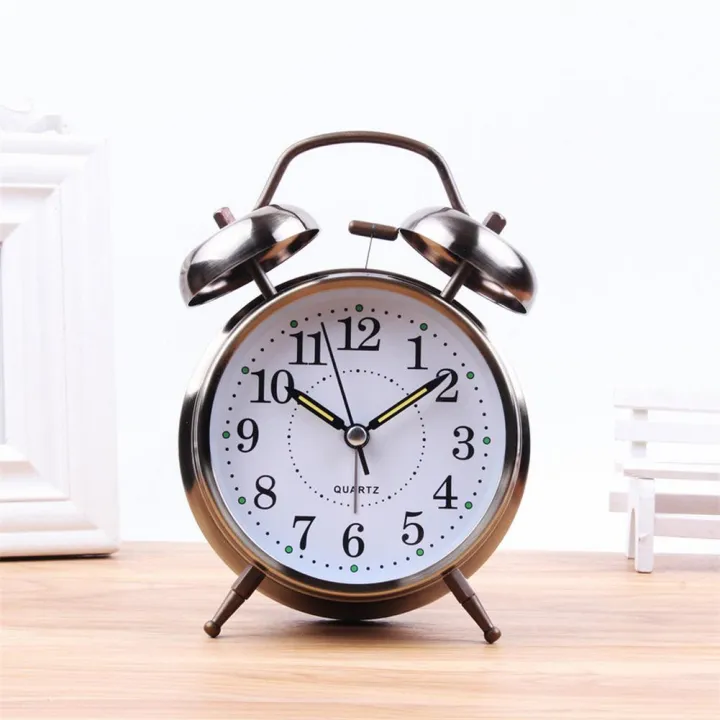 Bedside%20Traditional%20Classic%20Saxon%20Wind%20Up%20Double%20Bell%20Alarm%20Clock%20Chrome%20Home%20Decor%20Art%20DIY%20Ornament%20Room%20Decoration%20-%20Image%203