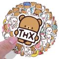 20/40pcs Milk and Mocha Stickers Lovely Bear Couple Stickers for Laptop Scrapbook Journal Kids Girls Boys Stickers. 