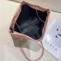solid color Shoulder Bag large capacity pu leather Tote Bag chain strap chain bag Underarm Bag for versatile commuter leisure shopping women. 