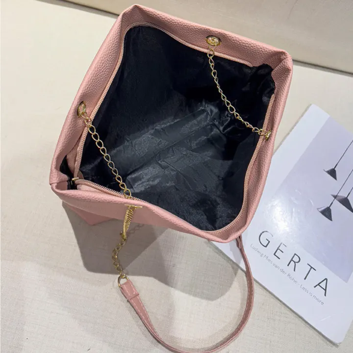 solid%20color%20Shoulder%20Bag%20large%20capacity%20pu%20leather%20Tote%20Bag%20chain%20strap%20chain%20bag%20Underarm%20Bag%20for%20versatile%20commuter%20leisure%20shopping%20women%20-%20Image%207