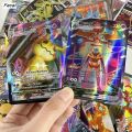 Facai 2024 English Language Version Pokemon Cards 100Pcs Pokemon Cartas Luxury 38 V 59MAX GX Children Battle Game Tag Team Shining Vmax. 