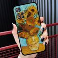 Van gogh Art Painting Black Phone Case For Xiaomi Redmi Note 12 10 11 9 Pro Plus Speed 11E 11S 11T 10S 9T 8T 5G. 