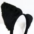 Cute Cat Ears Head Band, Alice Band, Black Fuzzy Ears, Kawaii. 