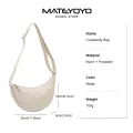 MATEYOYO Bag Shoulder Crossbody Bag Dumpling Bag Sling Bag Large Capacity Bag Fashion Lightweight Bag Unisex Bag Messenger Bag Underarm Crossbody Bag for Men Women Pouch Bag Travel Bag. 