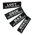 Large Custom Dog Velcro Label Pet Chest Strap Velcro Custom Patch Name Tag Dog Chest Strap Harness. 