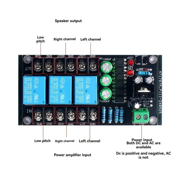 300W%20Digital%20Amplifier%20Speaker%20Protection%20Board%20Relay%20Protection%20Module%202.1%20Three-Channel%20Speaker%20Protection%20-%20Image%204