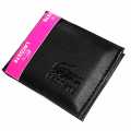 Lacoste Wallet for Men: Bi-Fold Casual Business Fashion Black Wallet with Free Card Holder. 