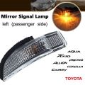 Toyota Side Mirror Winker Signal Light for AQUA, AXIO, ALLION, PREMIO, VITZ, COROLLA, CAMRY (left - passenger side). 