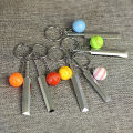 Cricket Keychain Gentleman's Game Keyring Sport Key Chain Sports Keyrings Gift DENGYOUZHOU. 