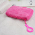 Korean Mini Fashion Plush Square Zipper Coin Purse Women Thin Small Handbag Card Package Coin Bag Cute Purse Key Earphone Pouch. 