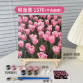 Digital Oil Painting diy Children's Decorative Painting Hand Painted Landscape Oil Painting Student Hand-Colored Texture Painting. 