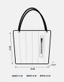 Enmark Perfection Glossy Dark Brown Ladies Handbag with Pouch. 