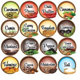 Round Spice Bottle Labels