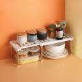 【ALLGOOD】Retractable 35-61cm Anti-skid Stainless Steel Storage Shelf Shoe Rack Cabinet Holders Kitchen Organizer Simple Nordic Style Home Kitchen Decor. 