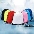 Drawstring Backpack Cinch Sack Rucksack for Adults Kids Hiking Green. 