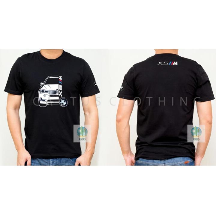 Unisex T-shirt Cotton Crew Neck Short Sleeve BMW X5 Car Tshirt For