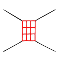 Strike Zone Target For Baseball Net Softball Adjustable Pitching Target For 7X7 Net Sold Only Central Target Strike Zone. 