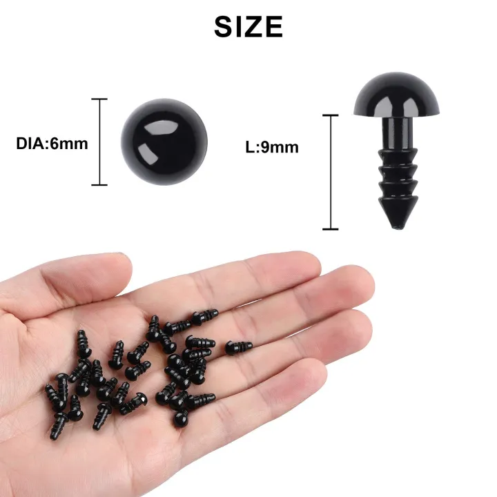 100PCS%20Plastic%20Safety%20Crochet%20Eyes%20Bulk%20with%20100PCS%20Washers%20for%20Crochet%20Crafts%20(0.24Inch/6mm)%20-%20Image%202