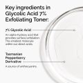 The Ordinary Glycolic Acid 7% Exfoliating Toner, Brightening and Smoothing Daily Toner for More Even-Looking Skin Tone - 100ml. 