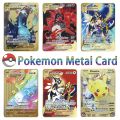 pokemon cards golden Pokemon 183200 High Hp Charizard Pikachu Mewtwo Arceus Gold English French Spanish Metal Cards Vmax Mega GX Collection CardsParty Games Crafts. 