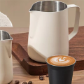 Milk Frothing Jug Spout Latte Art Jug Round Spout Latte Art Jug Milk Pitcher Frother Professional Barista Milk Steaming Jug. 