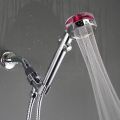 360 degree rotating high pressure boost power shower water saving stop button rainfall shower head with fan. 