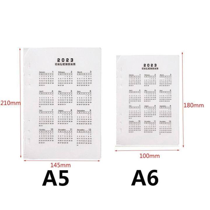 %E3%80%90ZOSR%E3%80%91LG01I9%20A5/A6%20Useful%20Office%20School%20Refillable%20Plastic%20Calendar%20Loose-leaf%20Ring%20Binder%20Index%20Divider%20Notepad%20Inner%20Paper%20Notebook%20Paging%20Separator%20-%20Image%203