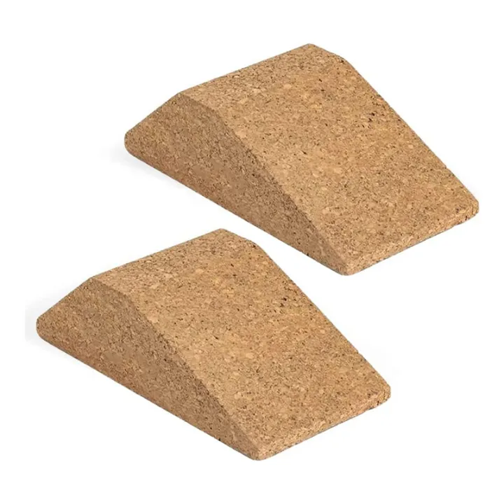 2PCS Cork Squat Wedge Block Non Slip Squat Ramp,Squat Platform for Heel ...