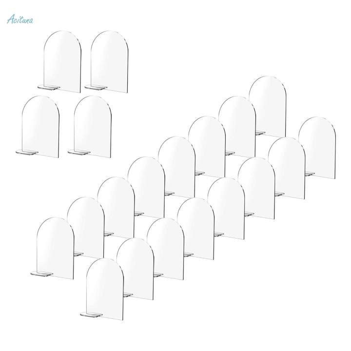 4x6%20inch%20Acrylic%20Signs%20Holder%20with%20Stand%20Menu%20Sign%20Arched%20Round%20Signs%20Place%20Cards%20for%20Weddings%20Food%20Buffet%20Office%20Birthday%20Party%20-%20Image%206