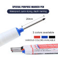 1/3pcs 20mm Multi-Purpose Deep Hole Long Nib Markers For Metal Perforating Pen Waterproof Decoration Marker. 