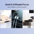 Cable Organizer Silicone USB Cable Winder Desktop Tidy Management Clips Cable Holder. 