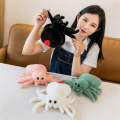 Simulation Spider Jumping Spider Doll Spider Doll PP Cotton Crawling Pet Doll Plush Cute Reptile Plush Toy Super Cute Green. 