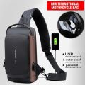 Best Men's Multifunction Anti-theft USB Shoulder Bag Man Crossbody Cross body Travel Sling Chest Bags Pack Messenger Pack For Male. 