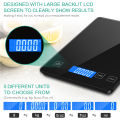 【BestGO】 Kitchen Scale 10kg /1g Rechargeable Weighing Scale Electronic Smart Scale 5 Units LCD Display. 