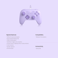 8BitDo Wired Gaming Controller with Hall Effect Joystick for PC Windows 10/11 Steam Deck Raspberry Pi Android Game Accessories. 