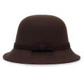 Elegant Winter Vintage Wool Hat Ladies Bowknot Winter Hat Bucket. 
