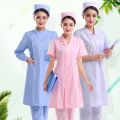 Nurses' Uniform Women's White Gown Doctor's Overall Long Sleeve Winter Summer Beauty Salon Workwear Short Sleeve Thin Long Sleeve Thick. 