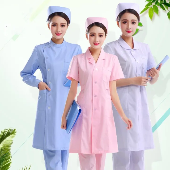 Nurses'%20Uniform%20Women's%20White%20Gown%20Doctor's%20Overall%20Long%20Sleeve%20Winter%20Summer%20Beauty%20Salon%20Workwear%20Short%20Sleeve%20Thin%20Long%20Sleeve%20Thick%20-%20Image%208