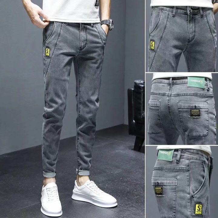 Summer%20Thin%20Jeans%20Men's%20Fashion%20Ripped%20Slim%20Fit%20Cropped%20Skinny%20Pants%20Men's%20Korean%20Stretch%20Casual%20Long%20Pants%20-%20Image%209