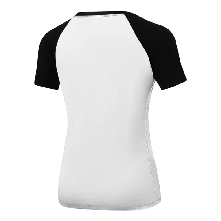Women%20Workout%20T-shirt%20Raglan%20Short%20Sleeves%20Splicing%20O%20Neck%20Quick%20Dry%20Running%20Performance%20Exercise%20Gym%20Baselayer%20Sport%20Shirts%20Casual%20Tops%20-%20Image%203